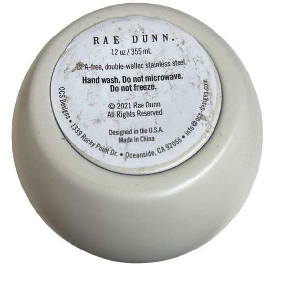 Rae Dunn White Cheers Y'all Insulated Stainless Steel drinkware 12 Oz - Picture 5 of 9